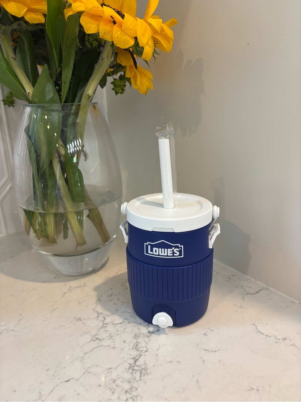 Lowe's Blue Insulated Beverage Cooler Jug with Spigot